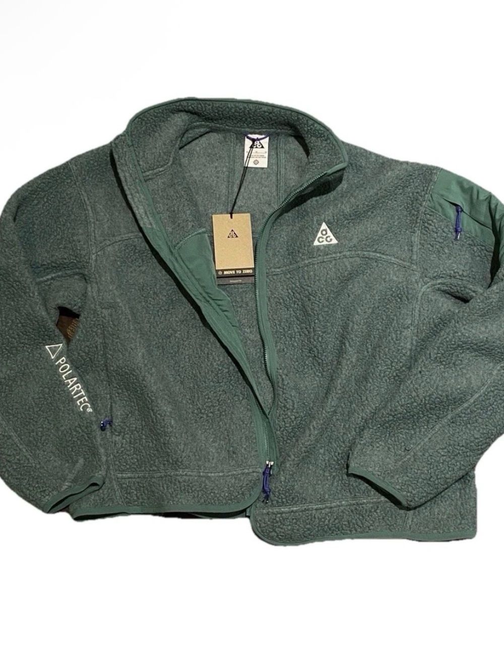 NWT! Nike ACG "Arctic Wolf" Polartec Women's Oversized Fleece Full-Zip Size M